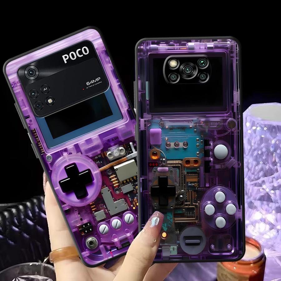 Gaming Console Logo - Coque de téléphone souple noire pour