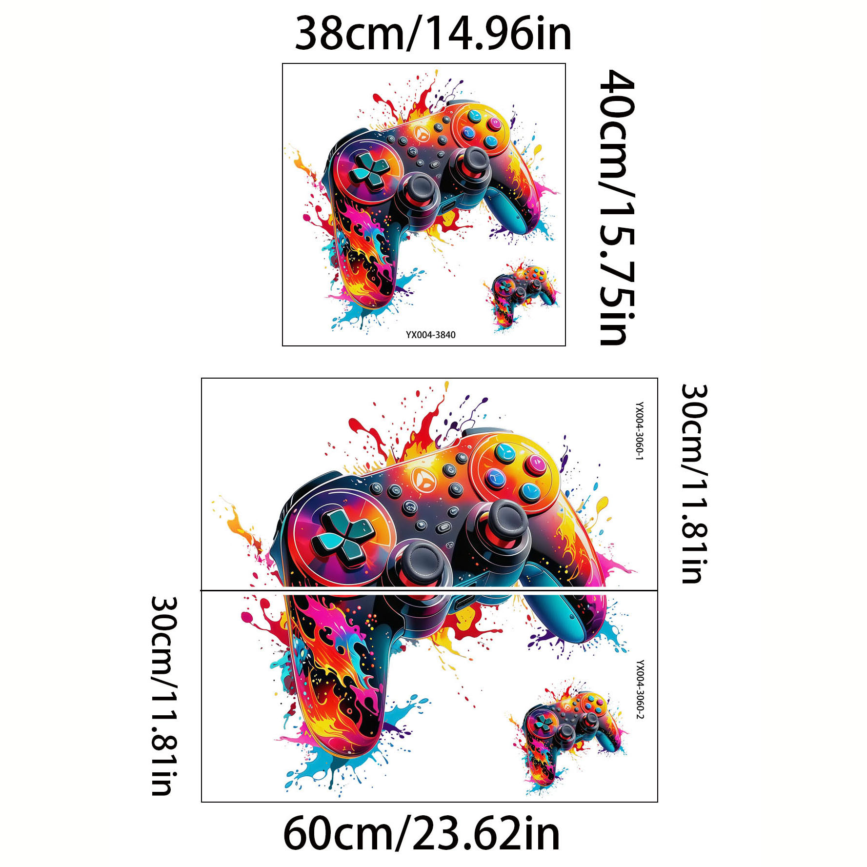 Autocollant mural pour manette - Gaming Console Cabinet avis et prix
