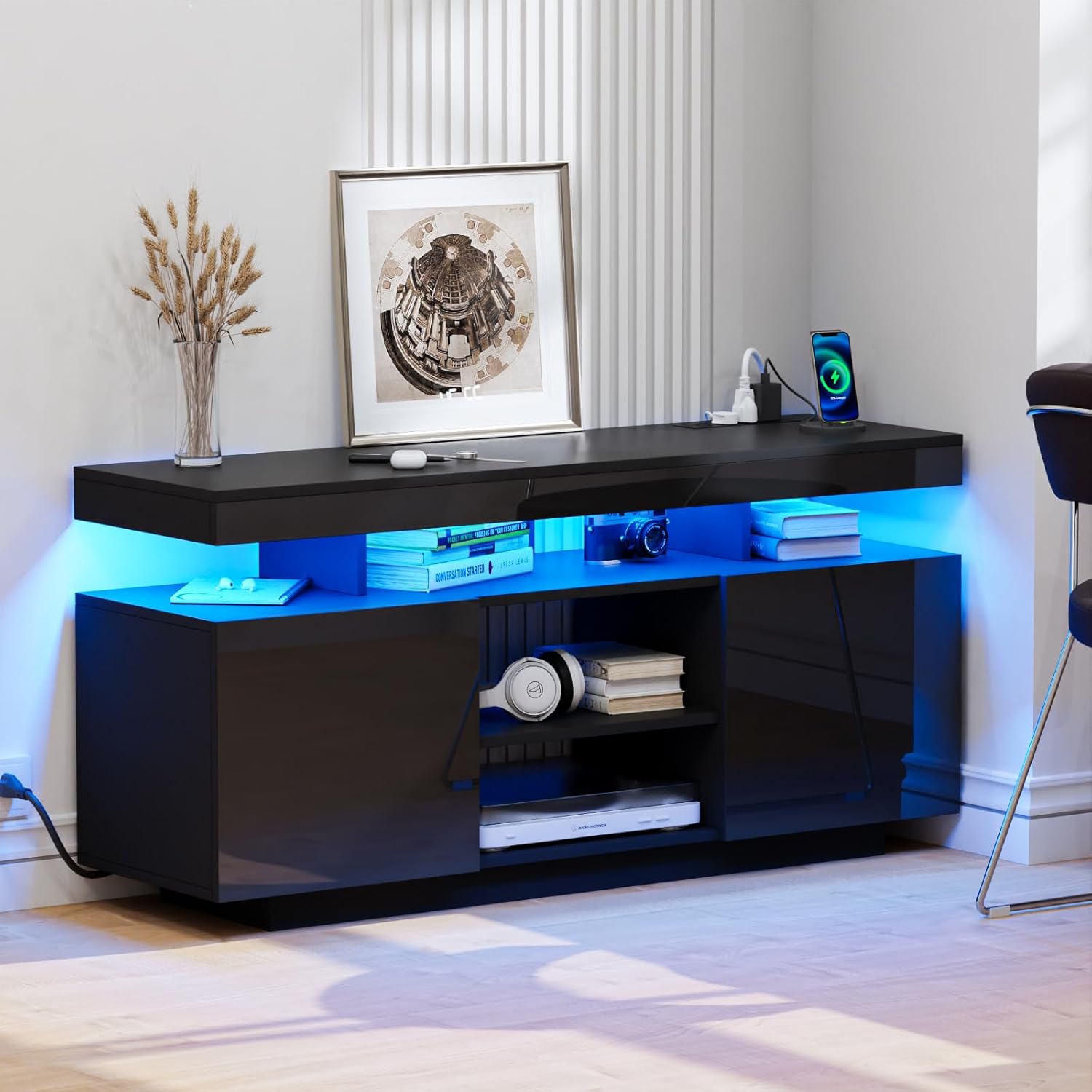 # Meuble TV moderne avec prise - Gaming Console Cabinet avis et prix