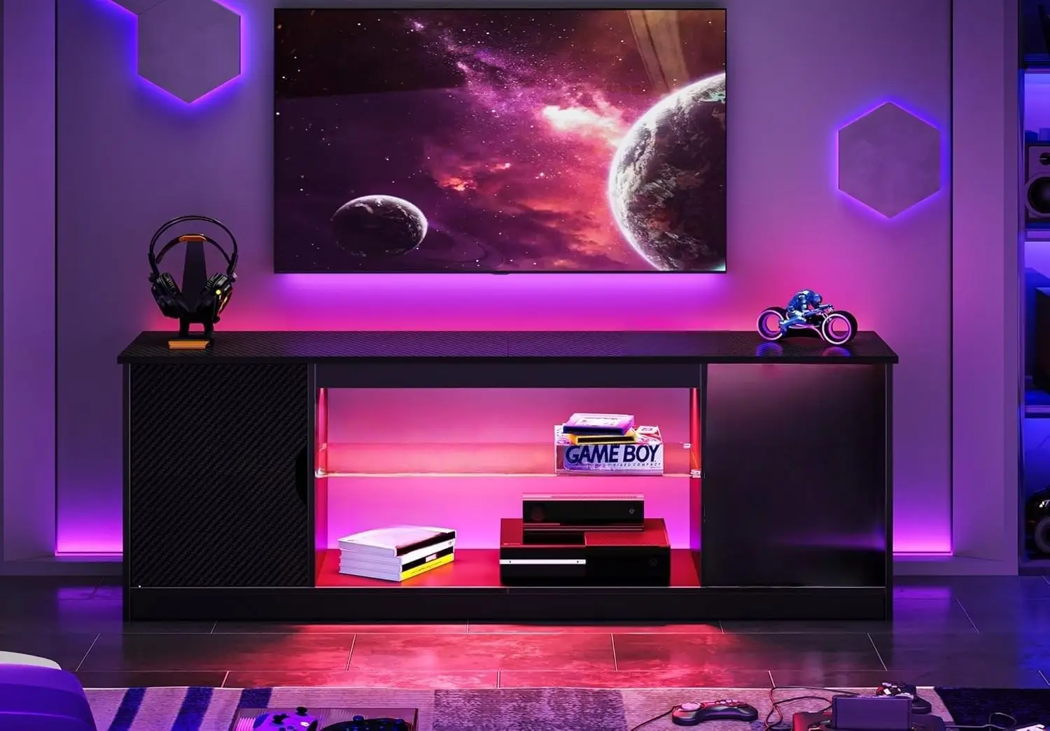 Meuble de divertissement pour  - Gaming Console Cabinet avis et prix