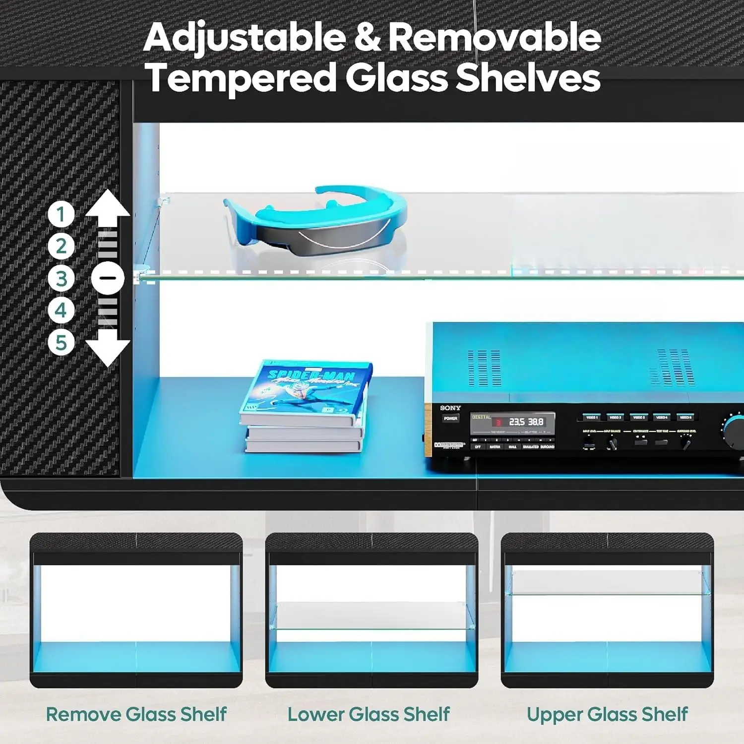 Meuble de divertissement pour  - Gaming Console Cabinet avis et prix