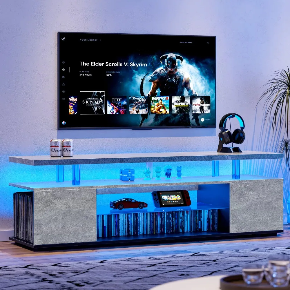 Meuble TV pour téléviseur 70 p - Gaming Console Cabinet avis et prix