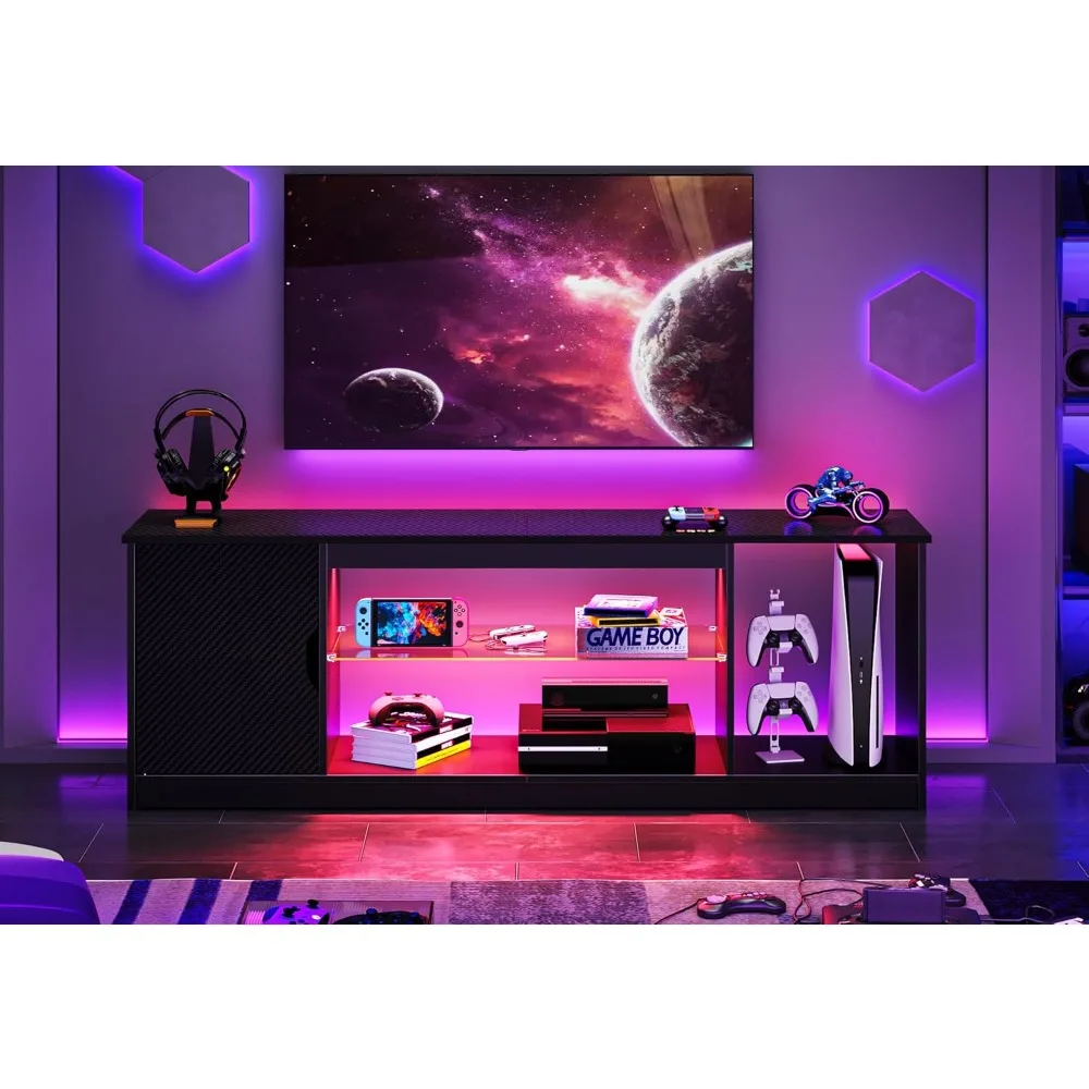 Centre de divertissement LED B - Gaming Console Cabinet avis et prix