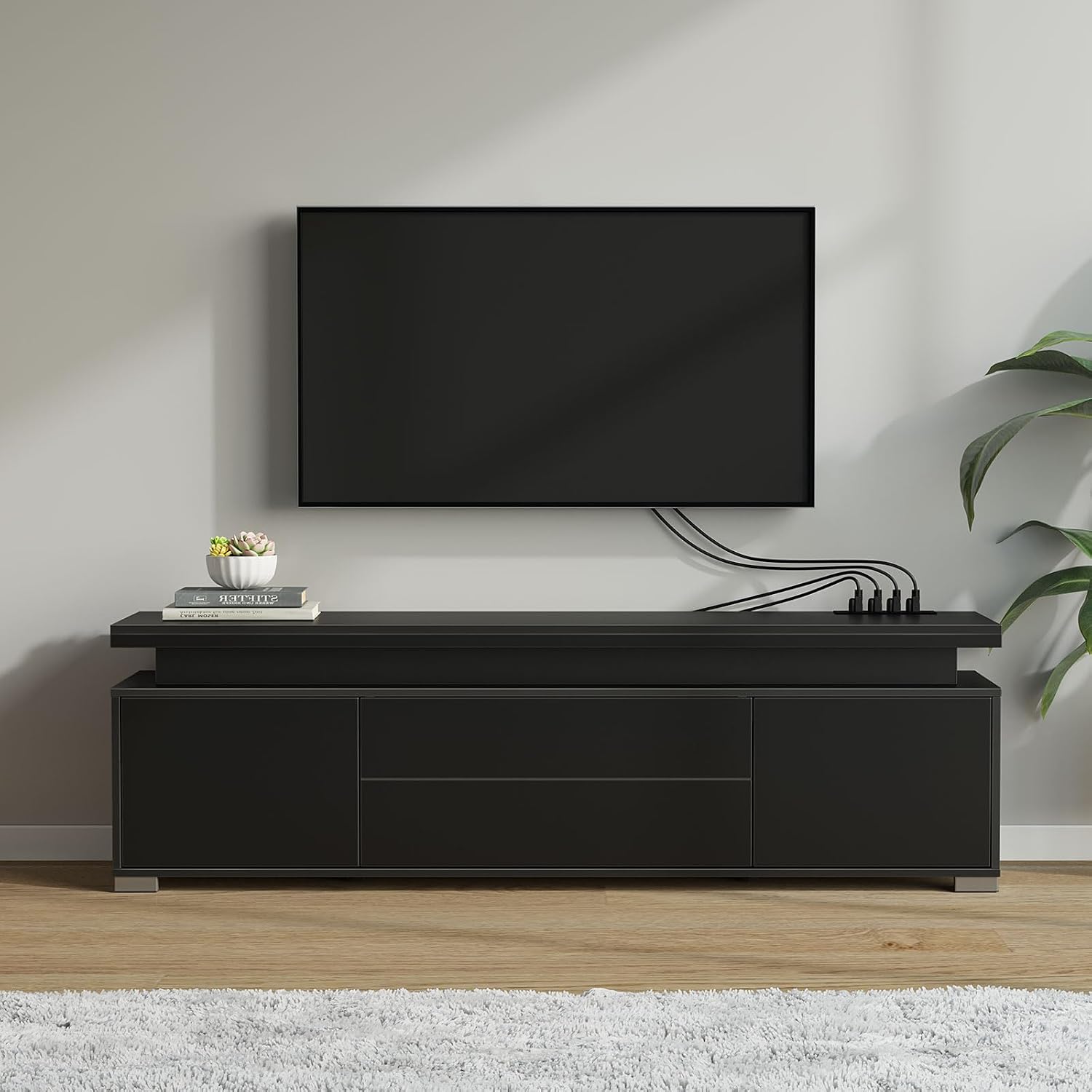 Meuble TV avec prise de couran - Gaming Console Cabinet avis et prix